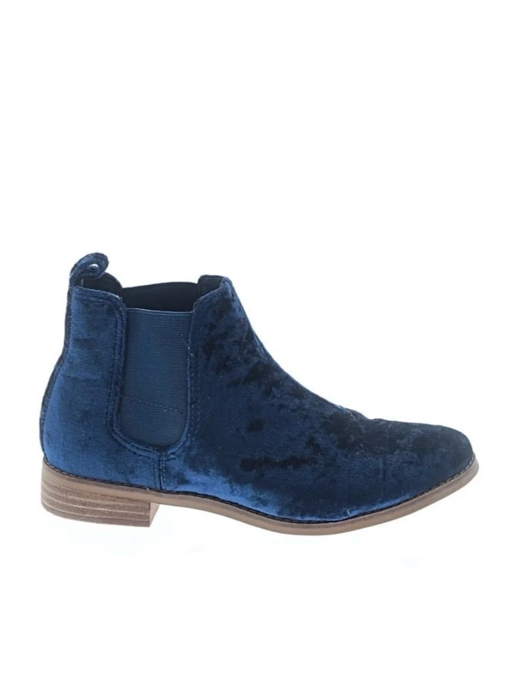 Tom’s Women's Navy Velour Boots